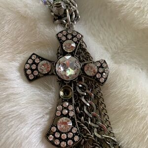 💜💜💜💜 Rhinestone Cross Pendant Necklace - 💜💜💜💜💜💜💜💜💜